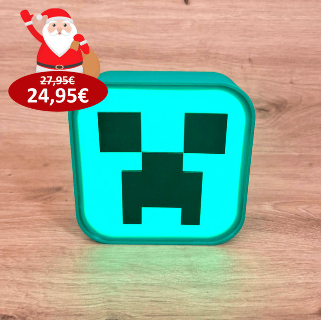Lámpara Creeper Minecraft