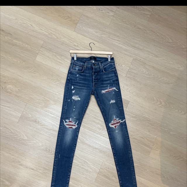 Amiri jeans bandana red size 30 condizioni 9/10
