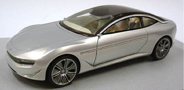 Pininfarina Cambiano Concept 2012 Silber Mini Miniera 1:18