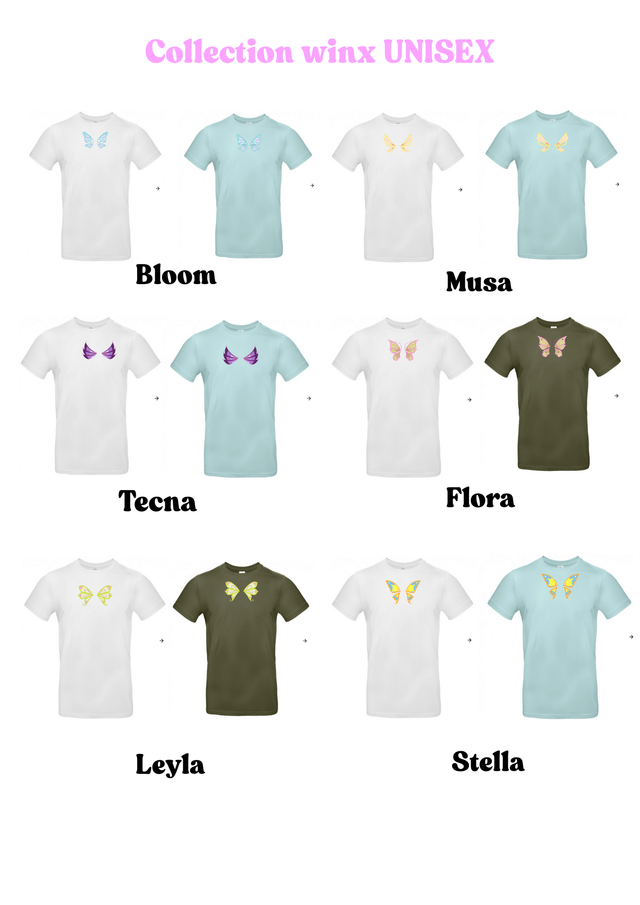 PRECOMMANDE - WINX ENCHANTIX - TSHIRT UNISEX LONG BRODERIE 