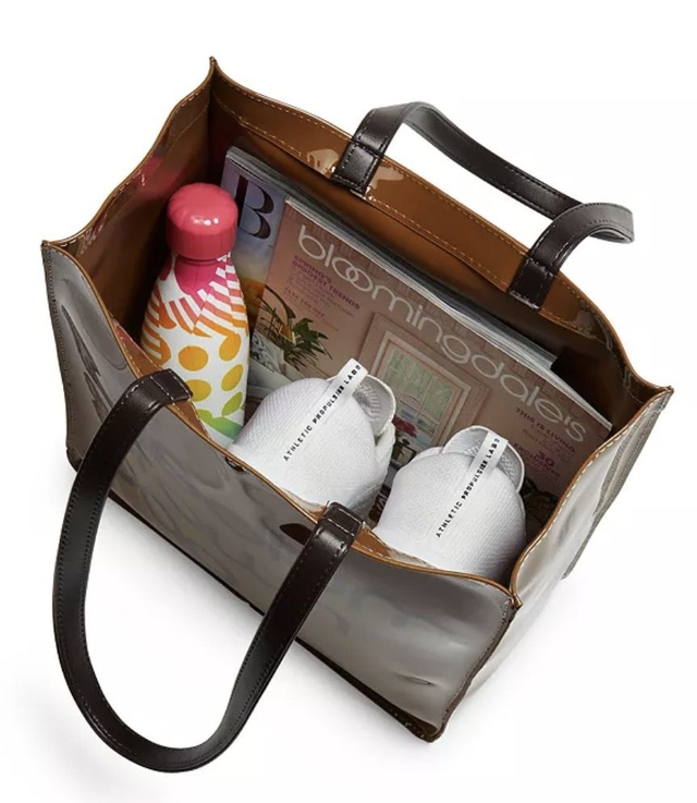 Bloomingdale's Medium Brown Bag plus key pouch / purse