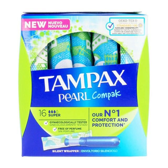 Tampax Pearl Compak Super Applicator Tampons 16