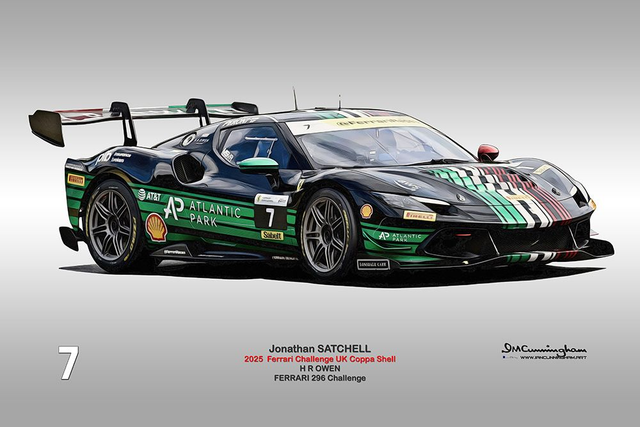 C250707 FERRARI 296 CHALLENGE FCUK25 #7 SATCHELL OLPK