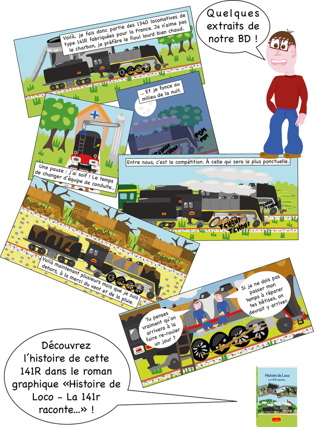 BD - Histoire de Loco - La 141R raconte dédicacée