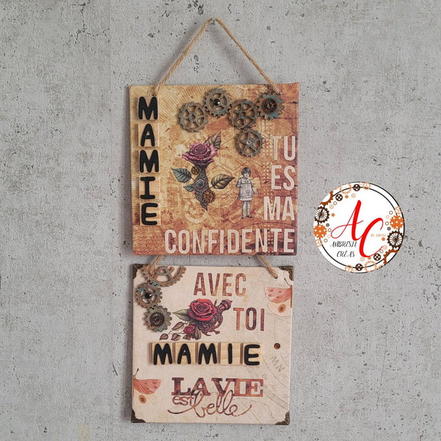 Nouvelle Création – Cadres "Mamie" Petits modèles