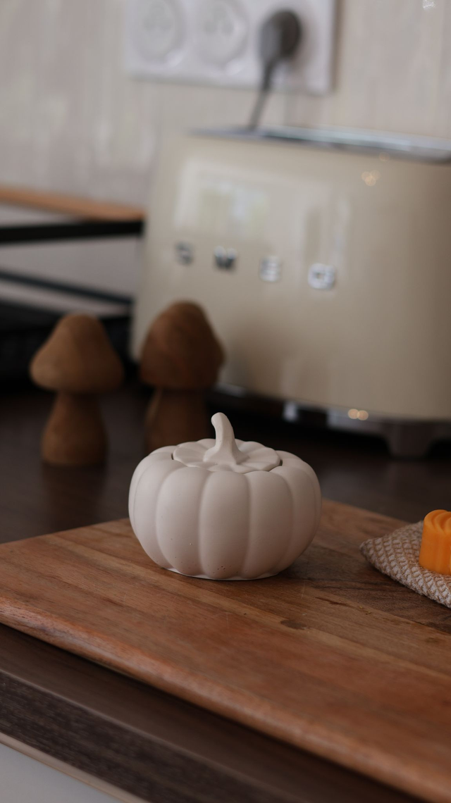 Citrouille - Bougie en pot