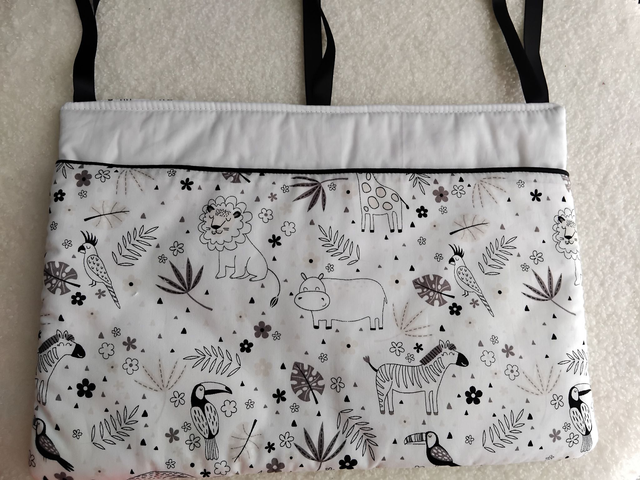 Range doudou/sucette  personnalisable SAVANE B&amp;W