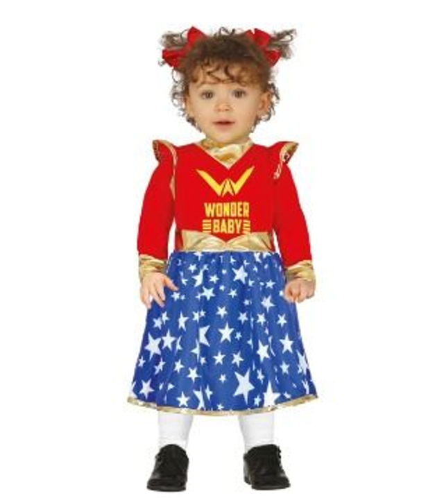 CARNEVALE , COSTUME BABY WONDER  12/24 MESI