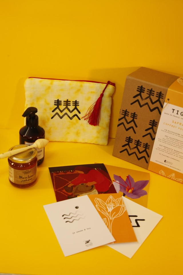 Coffret SAFRAN avec pochette - TIGMI