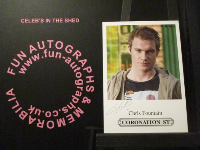 Chris Fountain (Tommy Duckworth) Original Coronation Street Pre-Print Cast Card