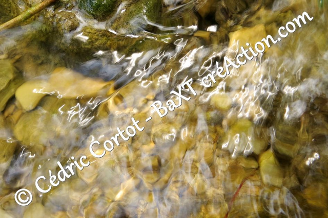 Impression sur alu dibond - Reflets et cours d'Eau (ref 6259)