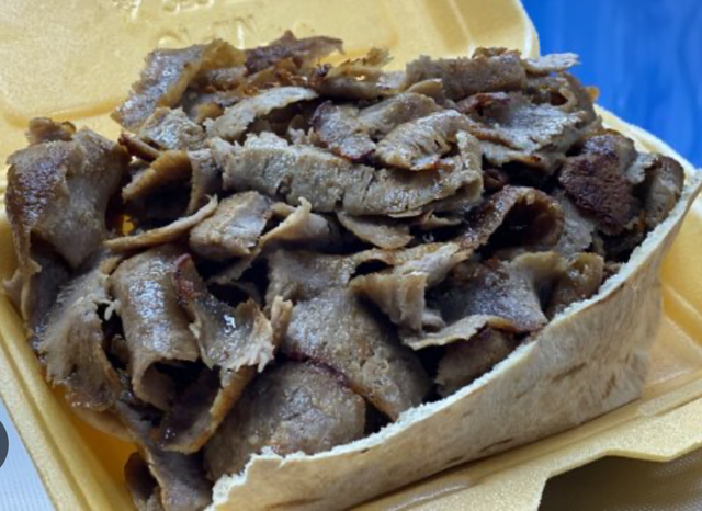 Doner Kebab in Pitta Bread