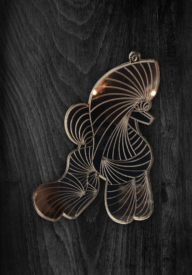 Acryl - Poodle Puppy Bronze