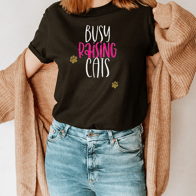 Busy Raising Cats T-Shirt