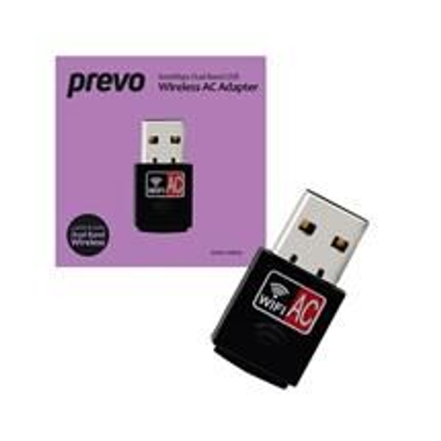Prevo Usbw5 600Mbps Ac600 Dual Band Usb Wireless Ac Network Adapter