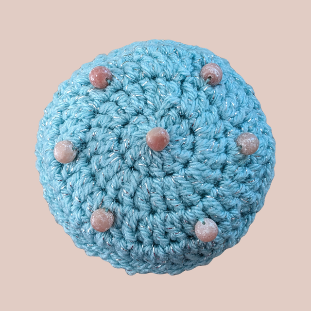 Stop-pensée "Rosace, opale rose"