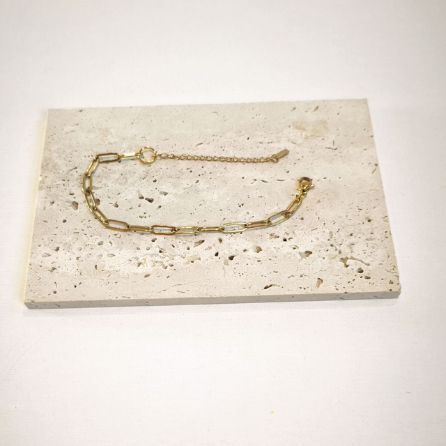 Bracelet doré 18K – Acier inox hypoallergénique – Personnalisable avec charm’s