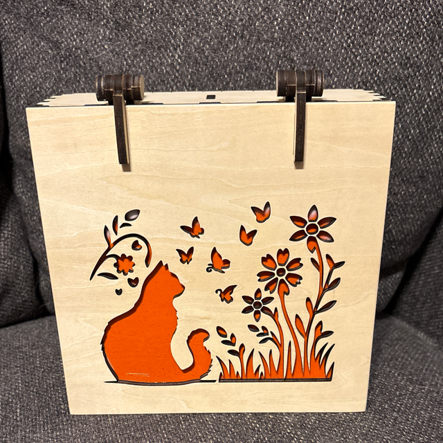 La petite boîte à thé chat 