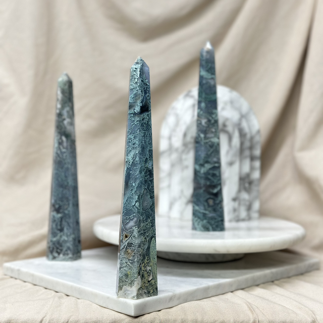 Moss Agate Tower (High Quality) I
