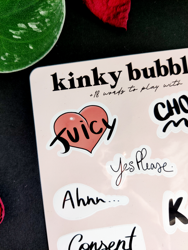 R18 Kinky Sticker sheet Waterproof