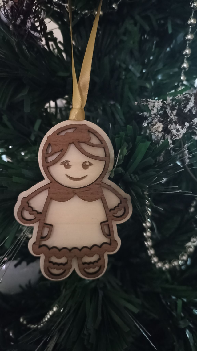 Bonhommes Pain d&#039;épices - Fille barette