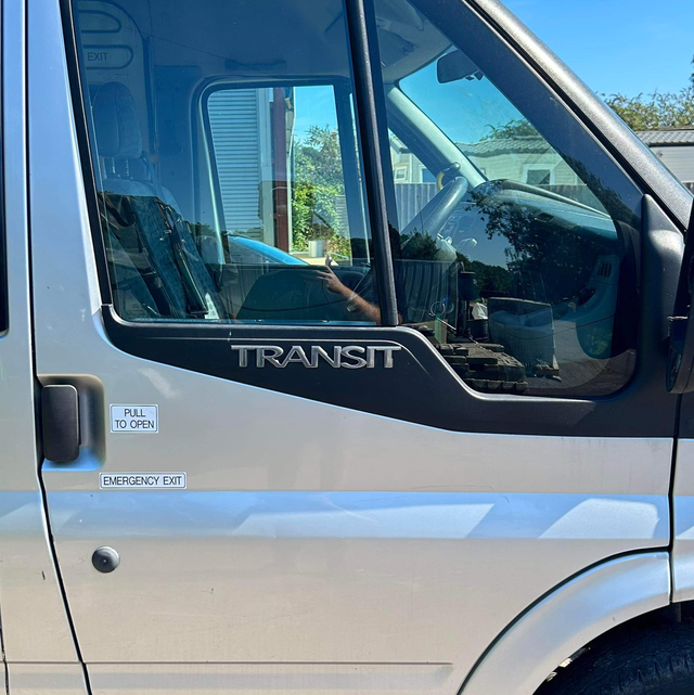 (Used) Ford Transit Mk7 Drivers Door Silver 06-14