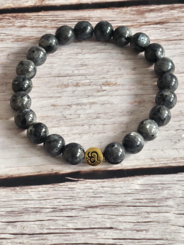 Bracelet en Larvikite – 8 mm