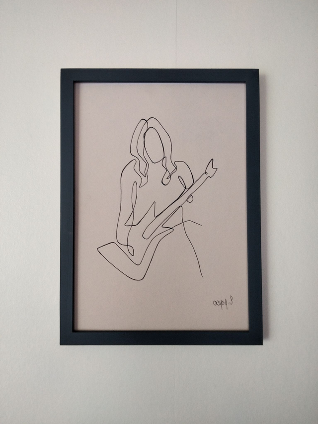  guitariste format A4