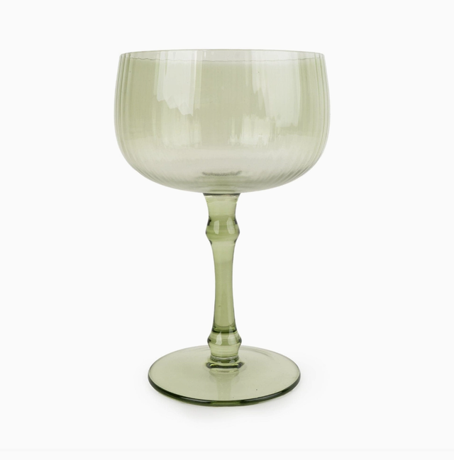 Champange Glass - Green