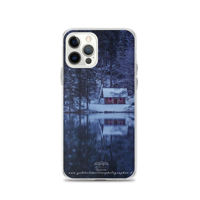  Cover per iPhone in silicone Laghi di Fusine Winter 
