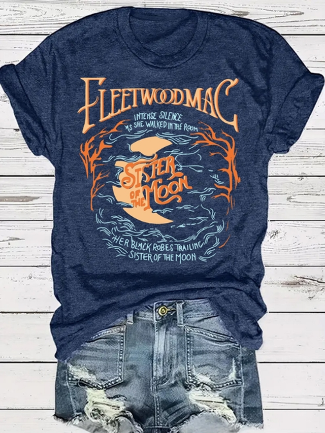 Cottagecore Moon &amp; Fire Graphic T-Shirt Tee Top