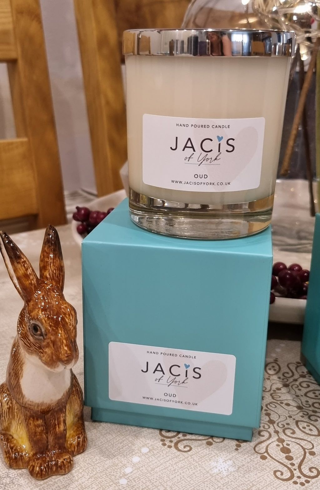 Jacis of York: Oud Scented Candle - Luxury Range