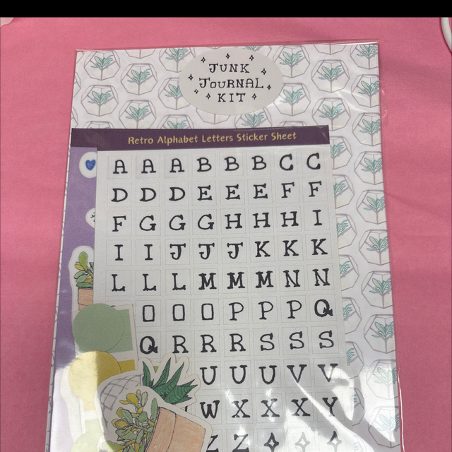 Junk journal kit green plants Amelia Paveley 