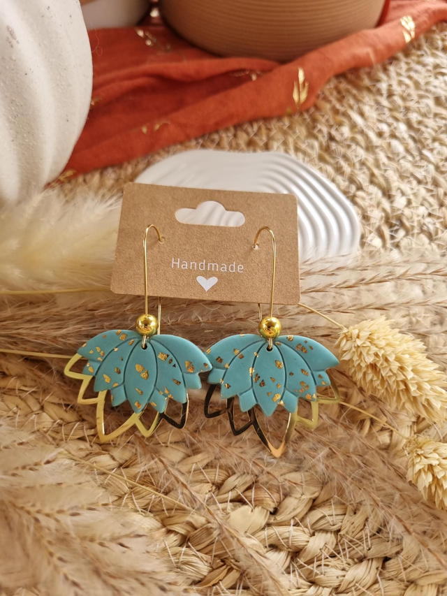 Boucles d'oreilles Lotus Gold