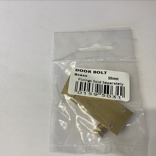 Brass door bolt 50mm 0159503