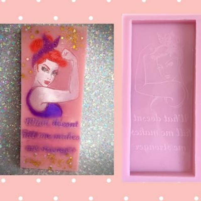 Rosie Riveter Silicone Mould 