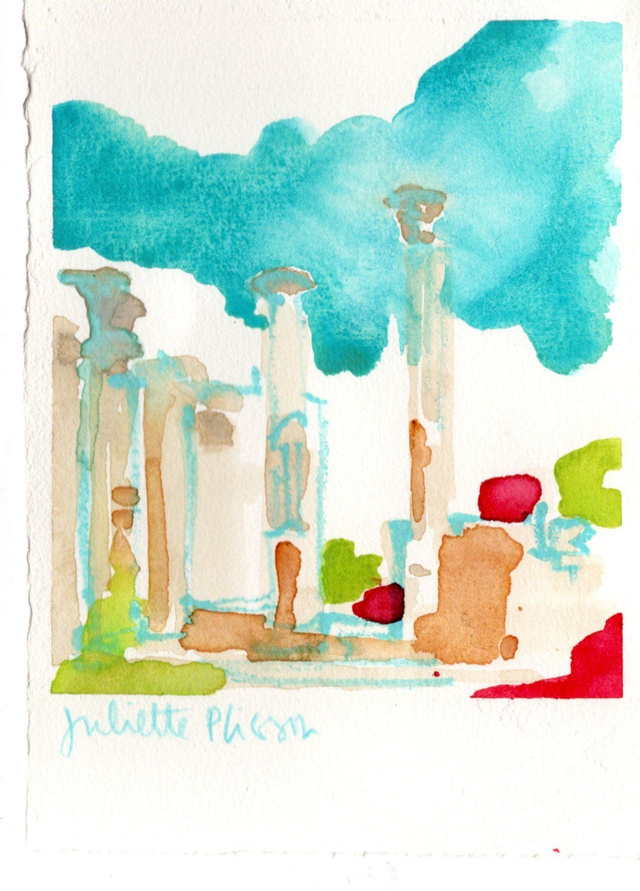 Aquarelle Athènes