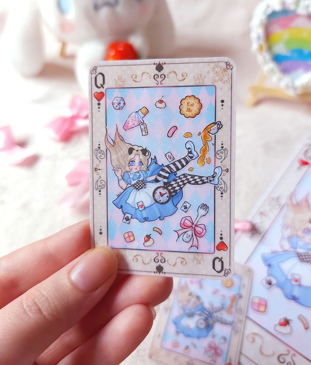 Print Alice carte (plastifiée)