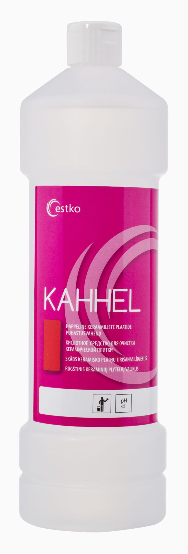 Kahhel tugevalt happeline keraamiliste plaatide puhastusvahend
