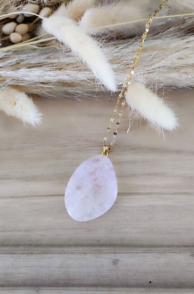 Pendentif "Isis" Quartz rose