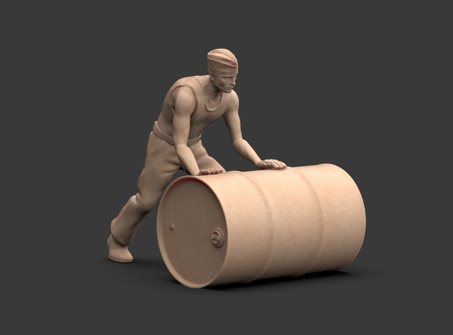 3Dimontis - WW2 Luftwaffe Groundcrew with barrel