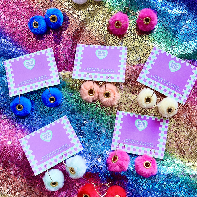 Pom Pom earrings