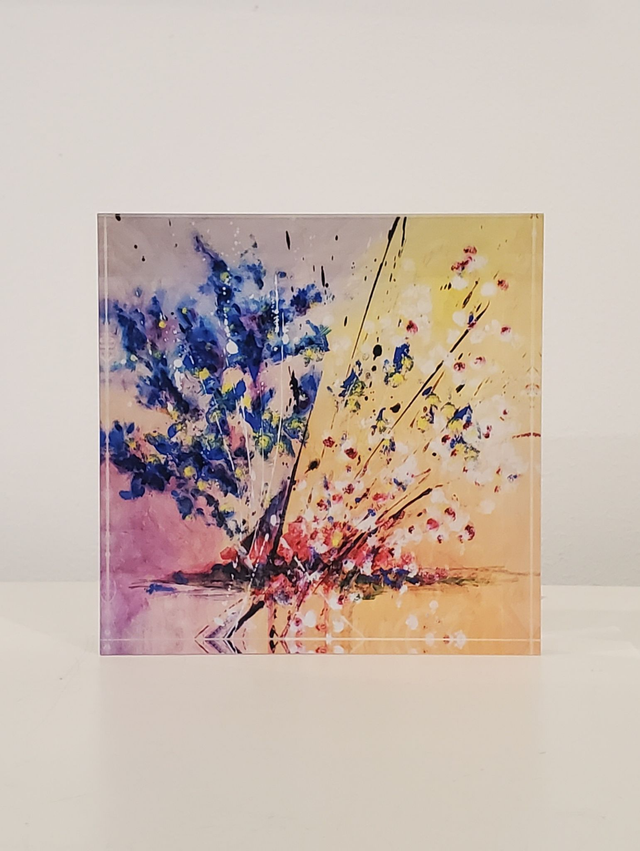 Impression sur verre acrylique - Floraison