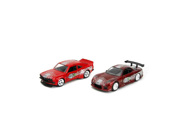 TWIN PACK MAZDA RX3 / MAZDA RX7 BI-COLOR Jada 35398 1/32