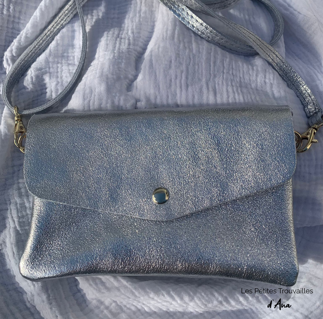 Pochette Faustine Argenté