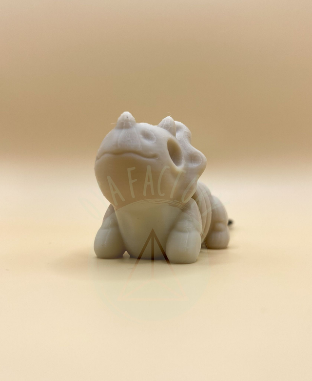 Porte-clés mini Tricératops squelette articulé