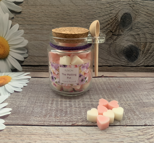 Wax Melt Scoopie Heart Jar - Toasted Marshmallows 