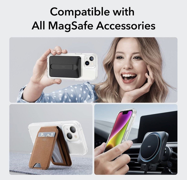 Coque transparente avec MagSafe pour iPhone 14/13