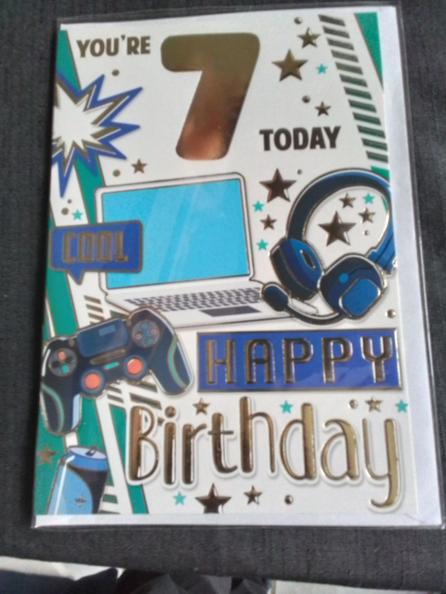 7th Birthday Card