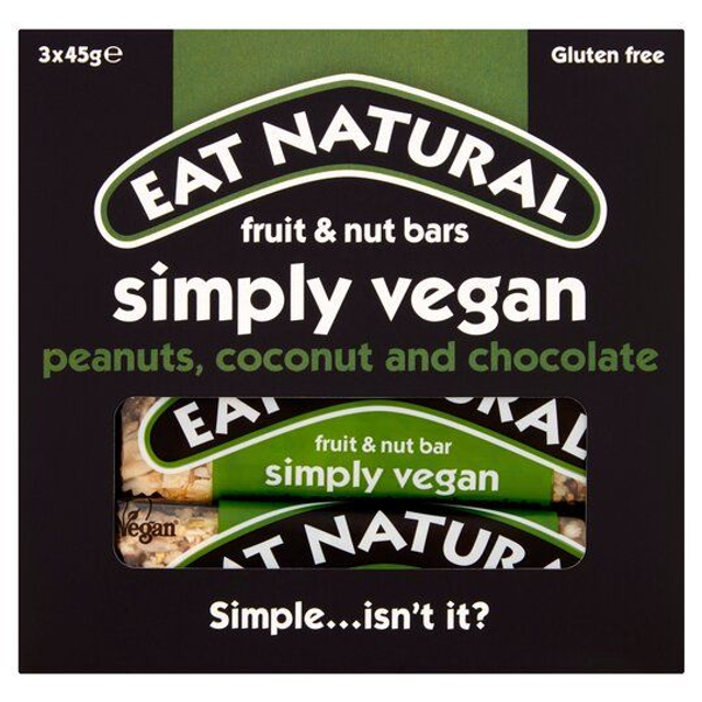 Eat Natural Simply Vegan (Peanuts, Coconut &amp; Chocolate)